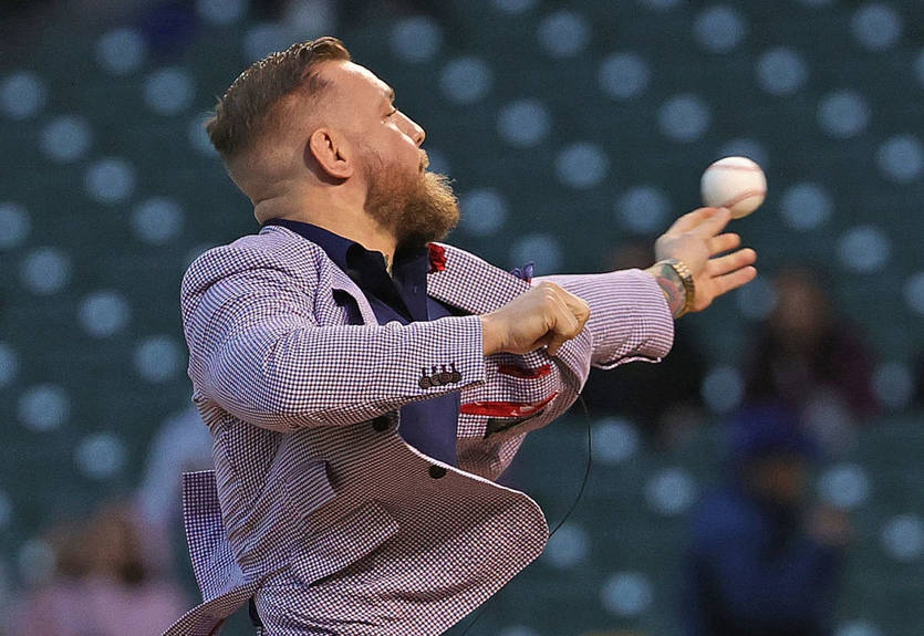 Макгрегор опозорился на бейсбольном матче