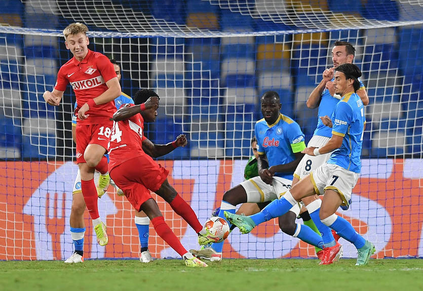 Наполи - Спартак М 2:3 видео голов и обзор матча Лиги Европы