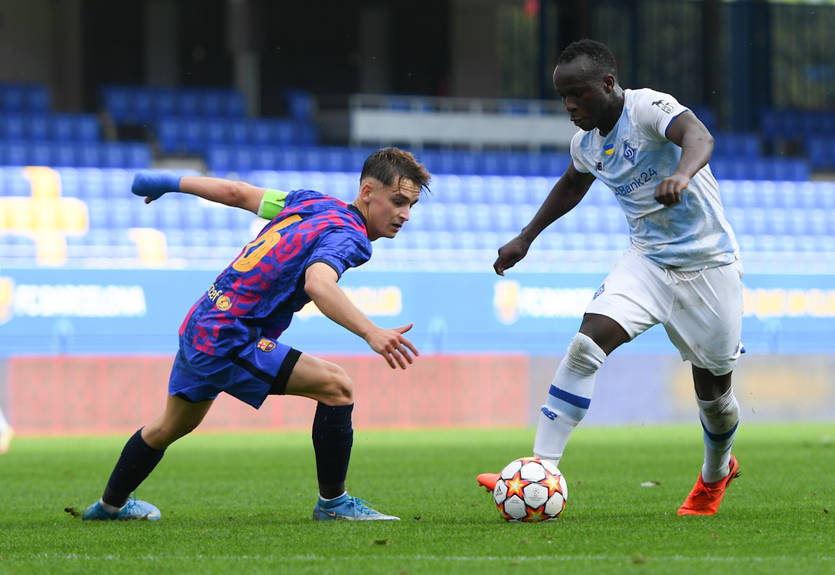 Барселона - Динамо Киев 0:0 Обзор матча Юношеской лиги УЕФА