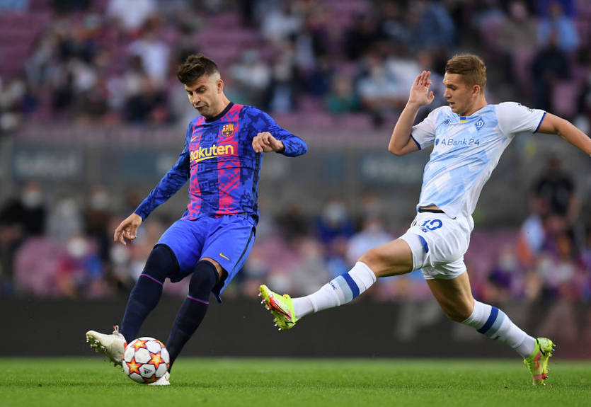 Динамо потерпело минимальное поражение от Барселоны на Камп Ноу