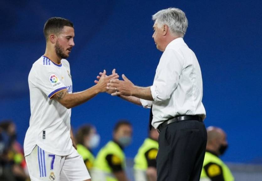 Анчелотти: У Азара нет звездного статуса в Реале из-за травм