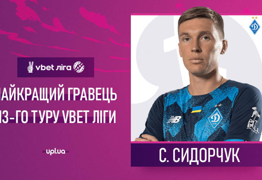 УПЛ назвала лучшего игрока 13-го тура УПЛ назвала лучшего игрока 13-го тура