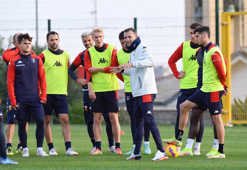 Шевченко провел первую тренировку в Дженоа