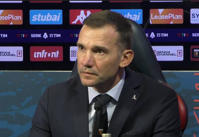 Первая пресс-конференция Шевченко в Дженоа