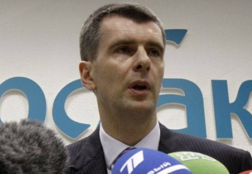 Прохоров — прямой конкурент Путина