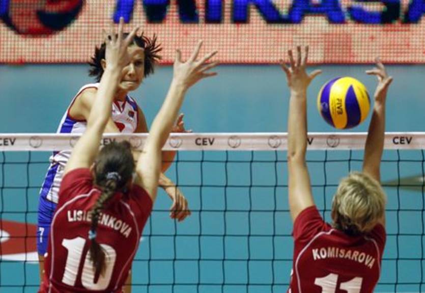 Волейбол. ЧЕ-2011. Украина проигрывает Сербии