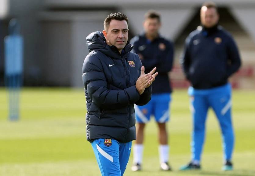 Хави на тренировке Барселоны показал мастер-класс по навесам в штрафную