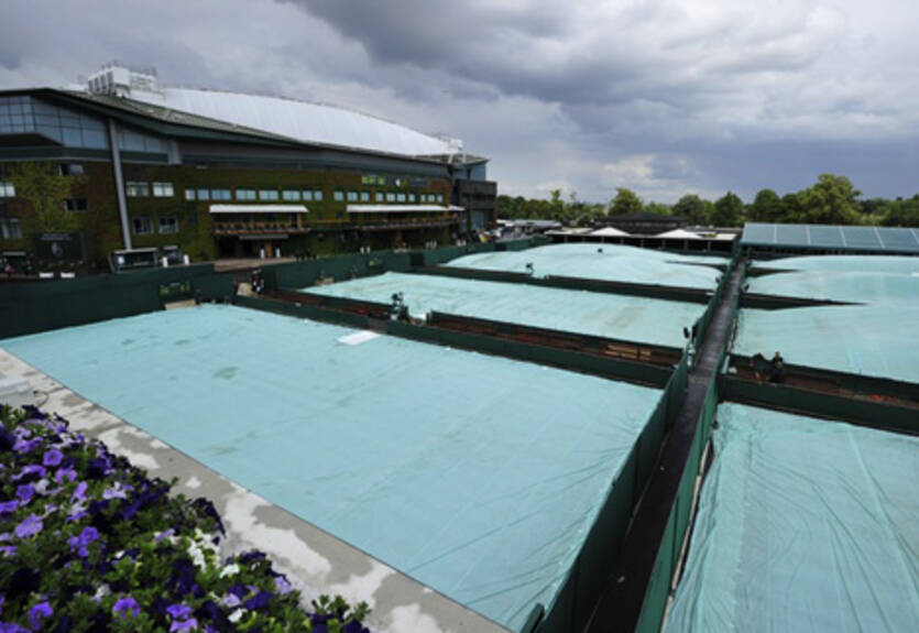 Уимблдон. Матчи третьего игрового дня отложены из-за дождя