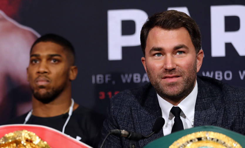 Энтони Джошуа и Эдди Хирн / Getty Images