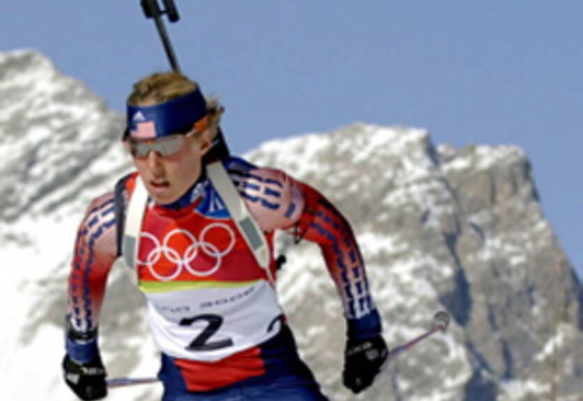 Биатлон. Барнс: "Было непривычно стрелять из лазерной винтовки"