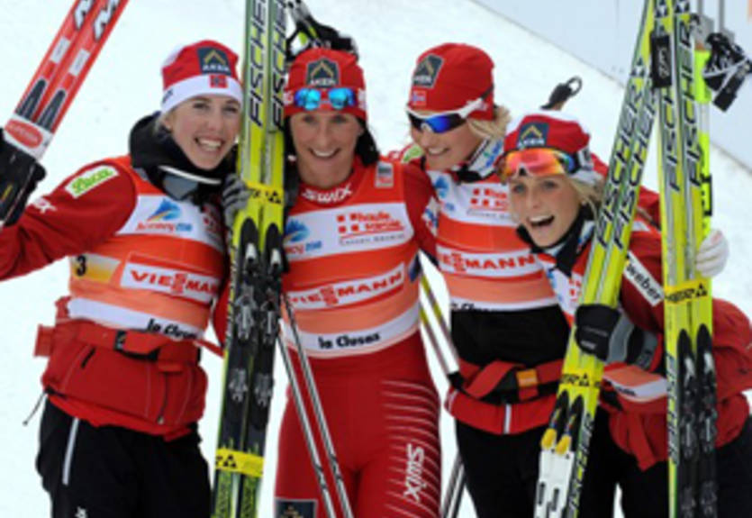 Лыжные гонки. Составы на женскую эстафету