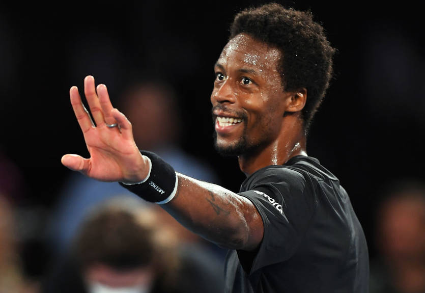 Монфис - о победе в Аделаиде: Спасибо моей жене, Элине