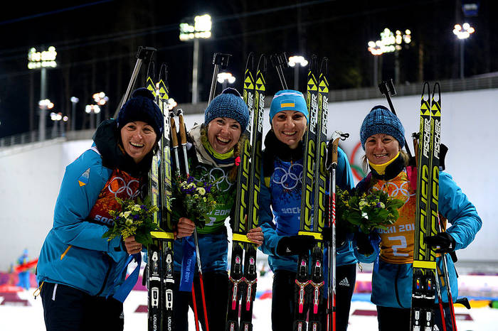 Женская сборная Украины выиграла эстафету на ОИ-2014