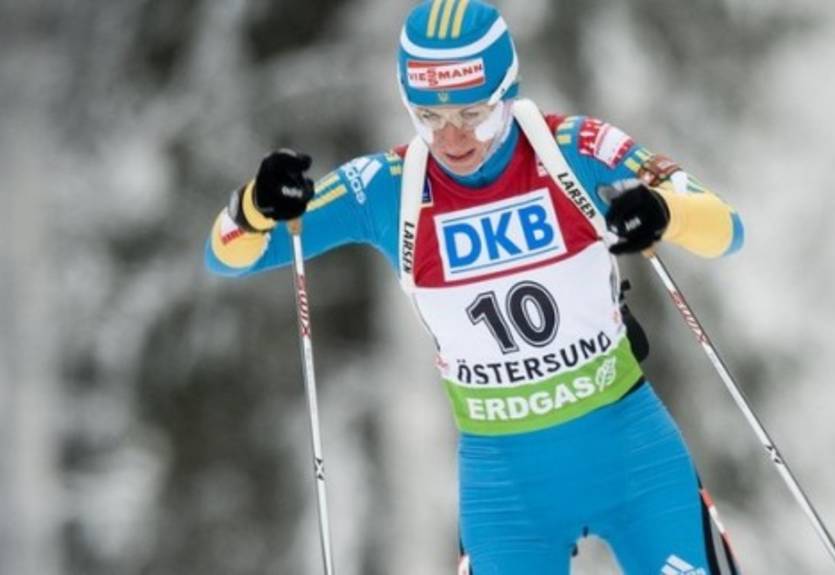 Биатлон. Украина на втором месте женской эстафеты!