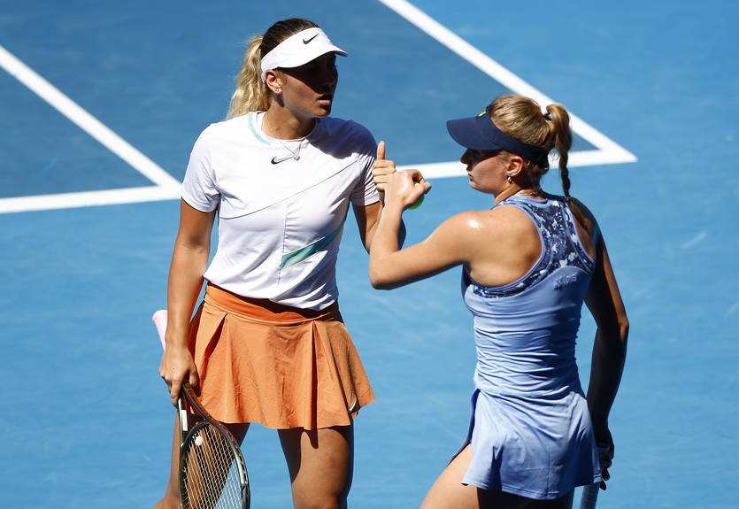 Костюк и Ястремская проиграли в третьем круге парного разряда Australian Open