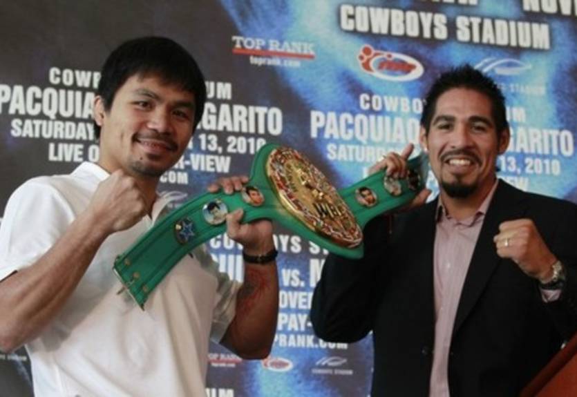 Паккьяо и Маргарито на арене в Техасе. ФОТО