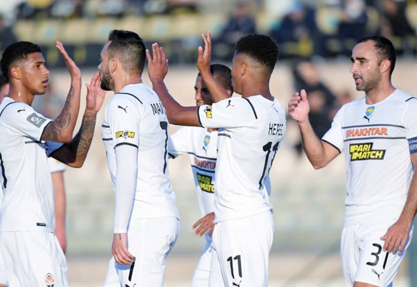 Шахтер вырвал победу над Шахтером Караганда на тренировочном сборе