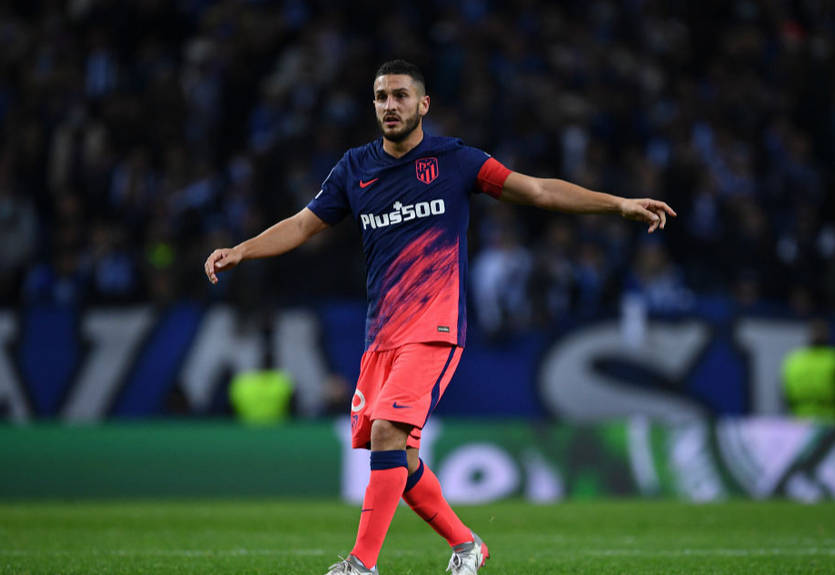 Капитан Атлетико пропустит матч с Манчестер Юнайтед
