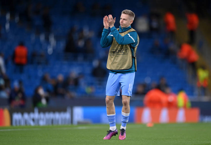 Зинченко остался в запасе Манчестер Сити на кубковый матч с Саутгемптоном