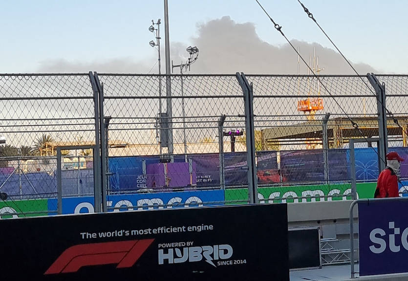 Во время практики Формулы 1 по Джидде нанесли ракетный удар