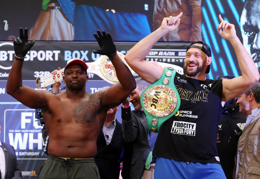 Состоялась процедура взвешивания Фьюри и Уайта