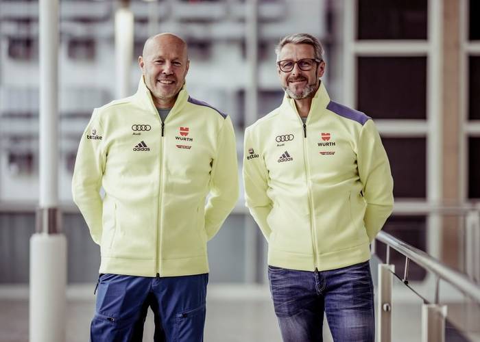 Урош Велепец (слева) вошел в тренерский штаб сборной Германии / instagram.com/dsv_biathlon/