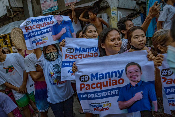 Филиппинцы, поддерживающие кандидатуру Мэнни Пакьяо
