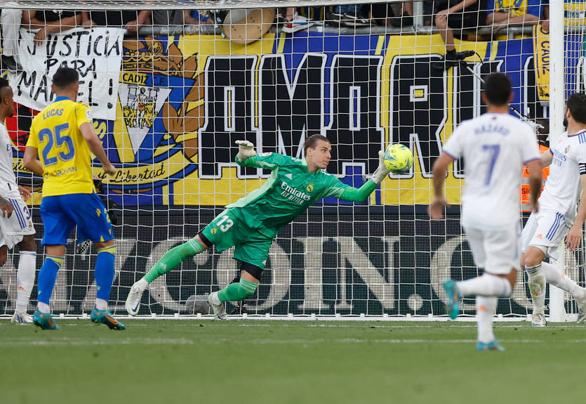 Лунин - лучший игрок матча против Кадиса