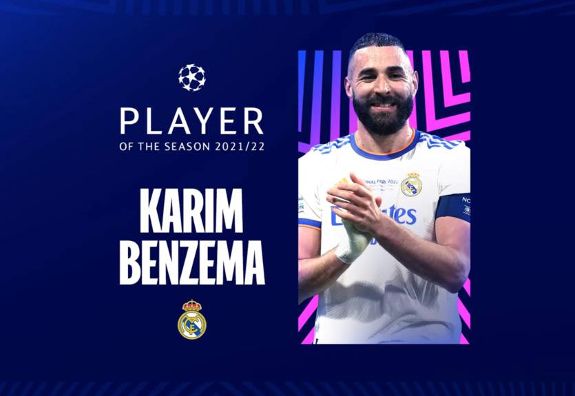 Бензема - лучший игрок Лиги чемпионов-2021/22