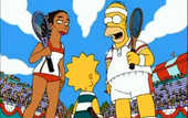 Как Симпсоны в теннис играли