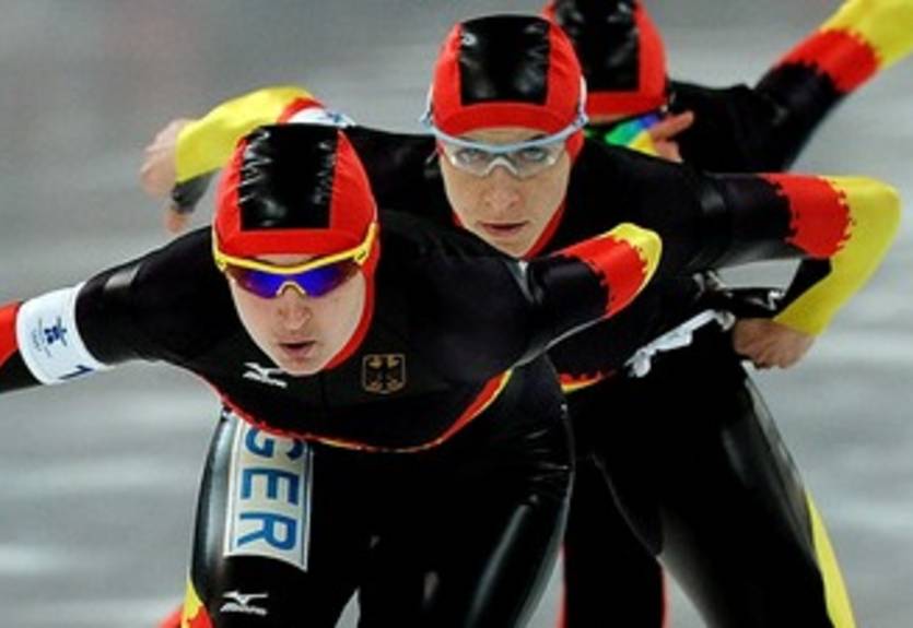 Немки сильнее всех в командном преследовании конькобежек