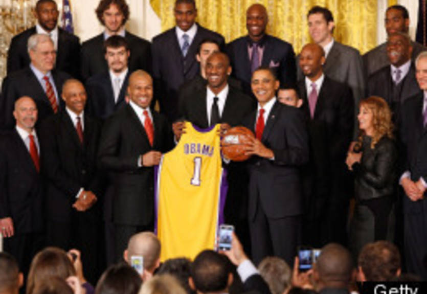 Игроки Лейкерс посетили Белый дом