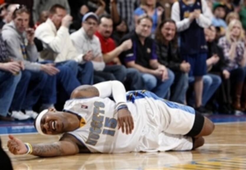 Энтони повредил голеностоп