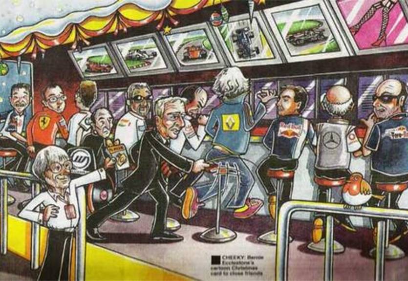 Экклстоун издал очередную смешную открытку на Рождество