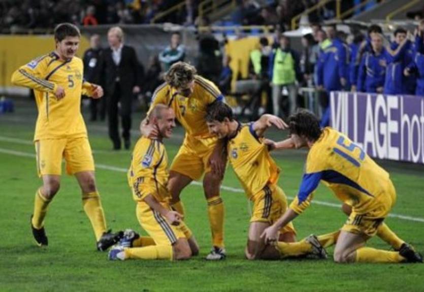 Сборная Украины уже в Греции