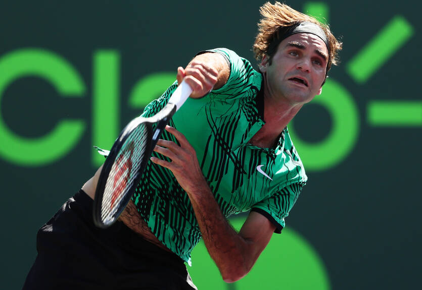 Майами (ATP): Победа Федерера над дель Потро в обзоре матчей игрового дня