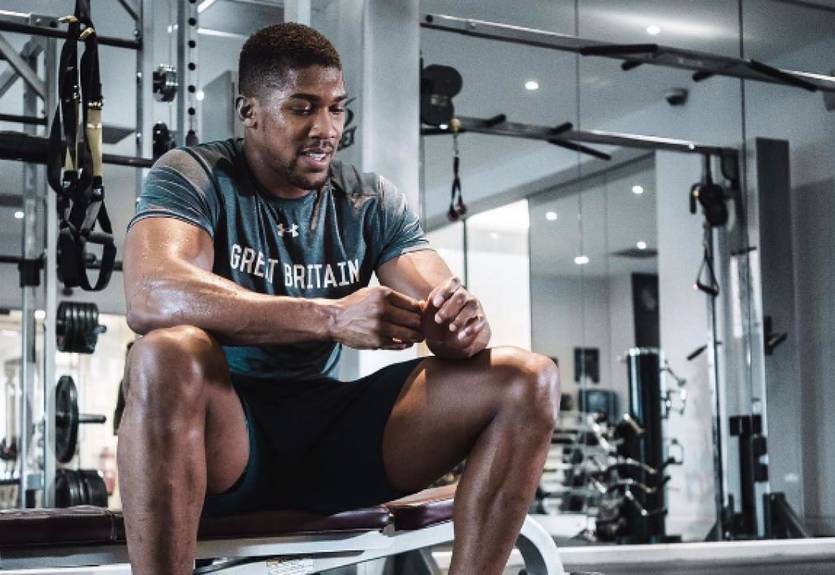 Силовая тренировка Джошуа перед боем с Кличко