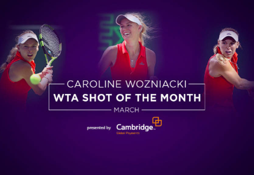WTA: Возняцки — автор лучшего удара месяца WTA: Возняцки — автор лучшего удара месяца