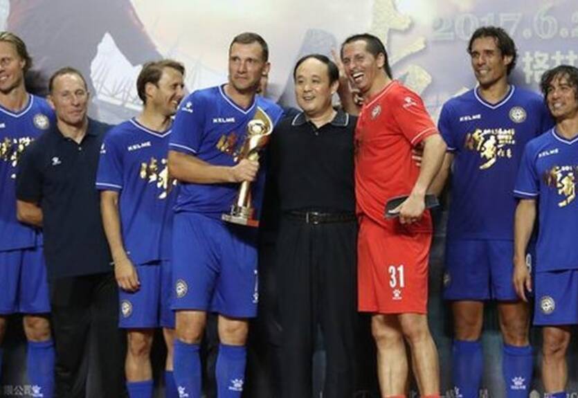 Андрей Шевченко забил победный гол в матче за Сборную звезд Европы