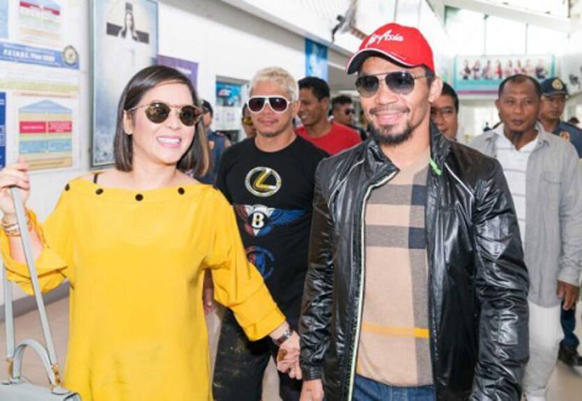 Пакьяо прибыл в Австралию на бой с Хорном