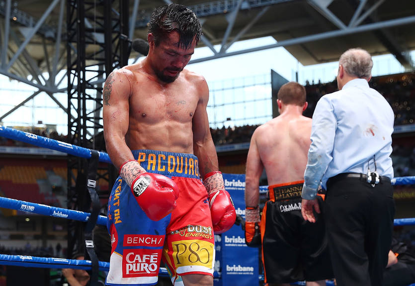 Пакьяо остался недоволен судейством в бою c Хорном