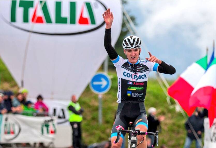 Талантливый украинский велогонщик Падун подписал контракт с командой Нибали