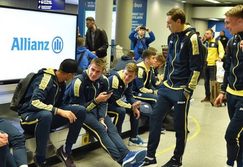 Сборная Украины прибыла в Исландию