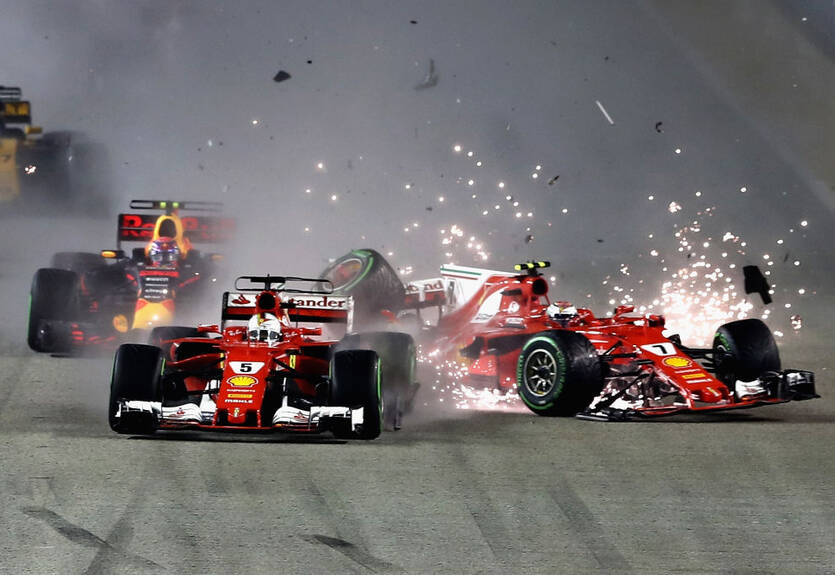 Авария на старте Гран-при Сингапура была признана гоночным инцидентом