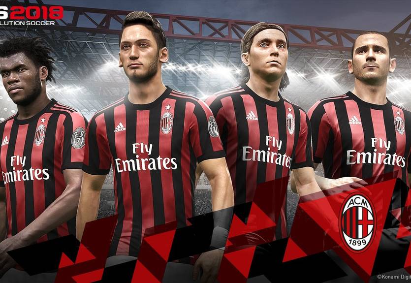Милан стал партнером разработчика PES 2018 Милан стал партнером разработчика PES 2018