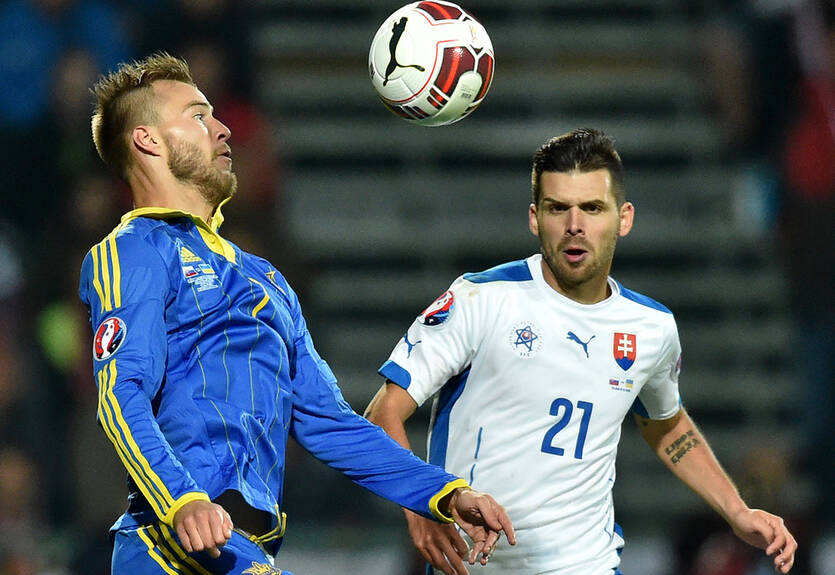 Украина – Словакия: стартовые составы команд