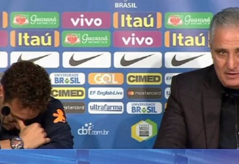 Неймар расплакался после слов тренера сборной Бразилии в его защиту Неймар расплакался после слов тренера сборной Бразилии в его защиту