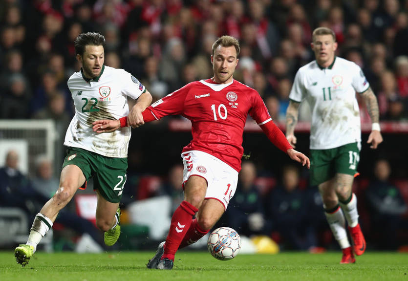 Ирландия и Дания сыграли в скучную ничью