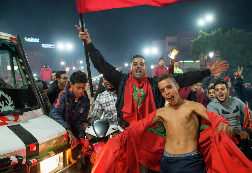 Фанаты Марокко устроили погром в центре Брюсселя после выхода сборной на ЧМ-2018