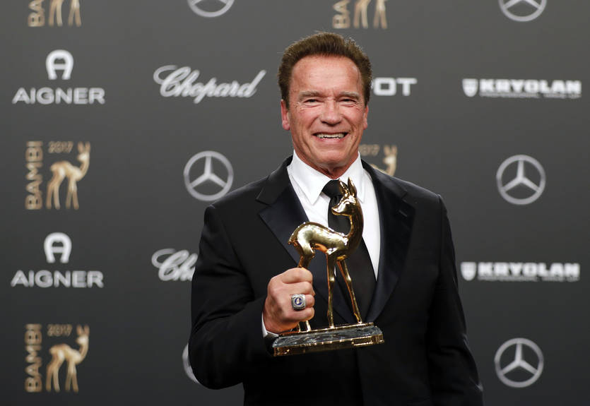 Шварценеггер: Обычно я ненавижу людей, которые выше меня, но братьев Кличко я люблю